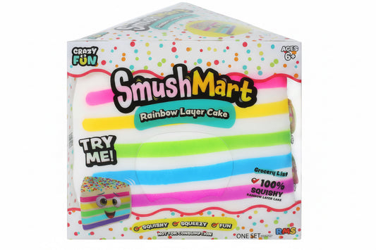 Smushmart Rainbow Layer Cake | Squishy Toy