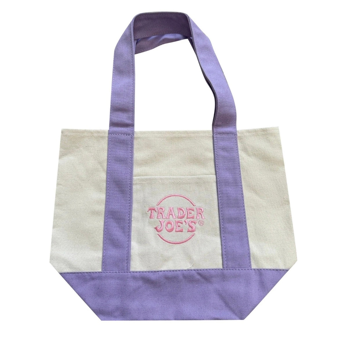 Trader Joe's Purple Pastel Mini Tote Bag
