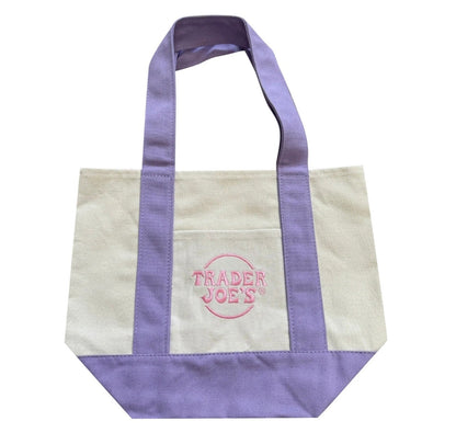 Trader Joe's Purple Pastel Mini Tote Bag