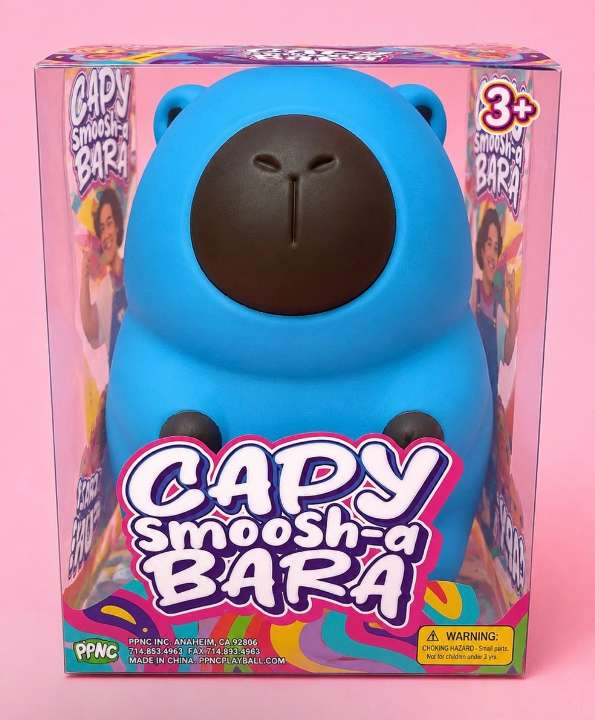 Capy Smoosh-a-Bara | Pink & Blue
