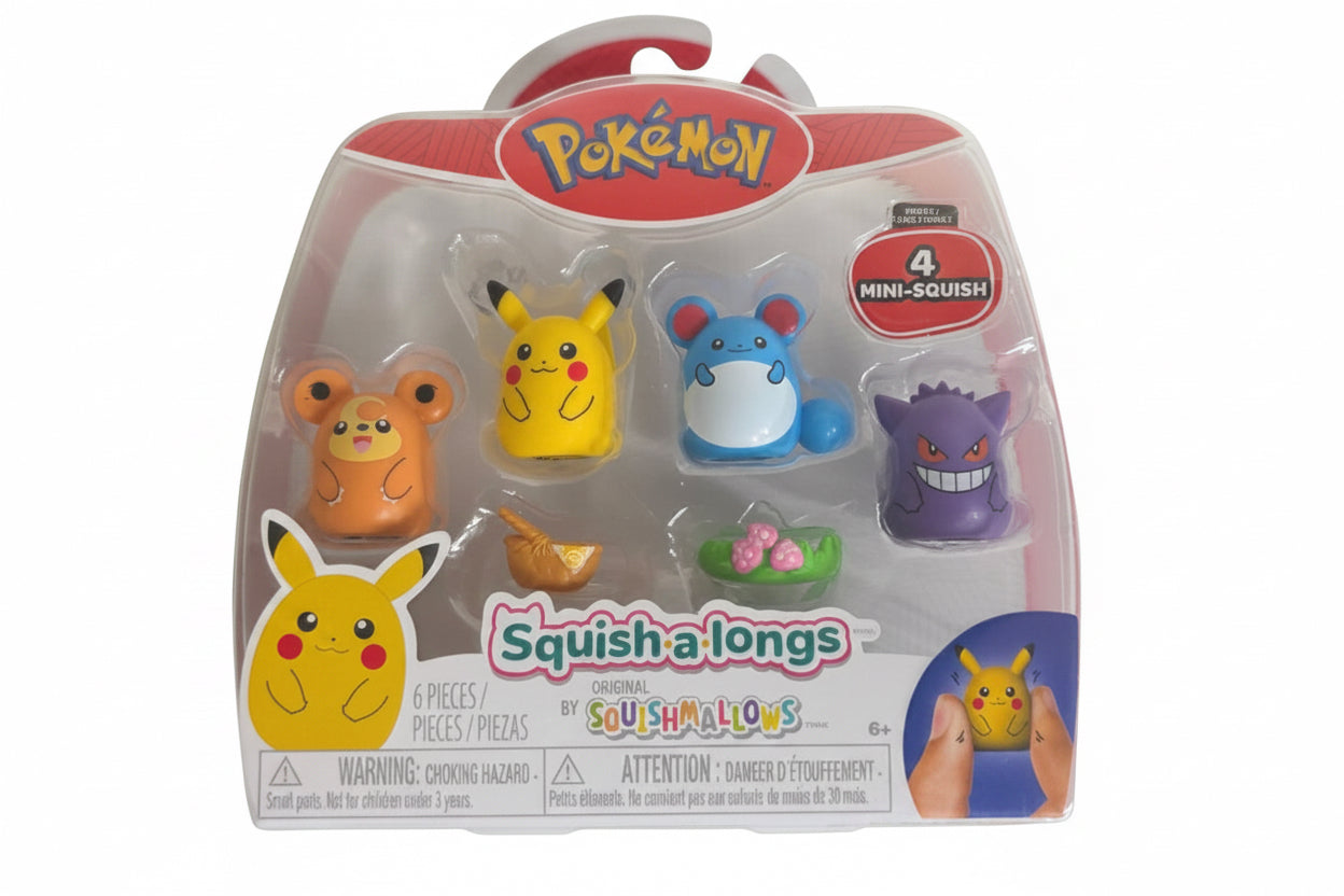 Pokémon Squish-a-longs Series 1 Mini Squish | Complete Set of 2