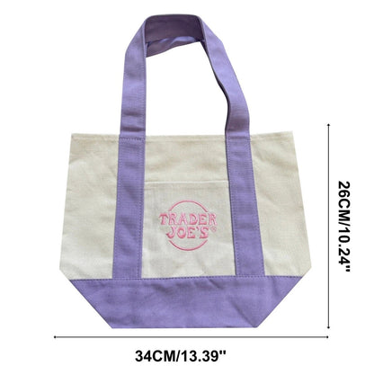 Trader Joe's Purple Pastel Mini Tote Bag
