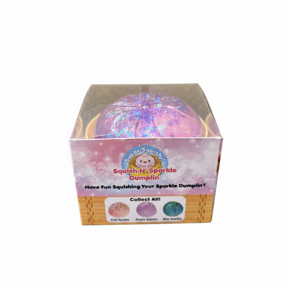 Super Squishy ! Mini Squish N’ Sparkle Dumpling - Purple Sparkle