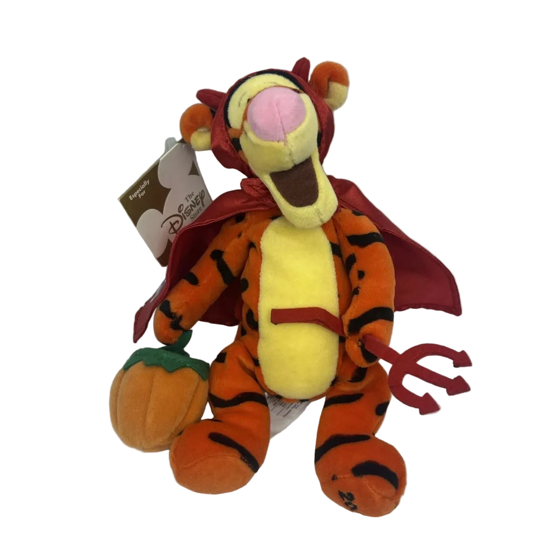 Disney Winnie the Pooh 9" Tigger Halloween Devil Bean Bag Plush Stuffed Animal