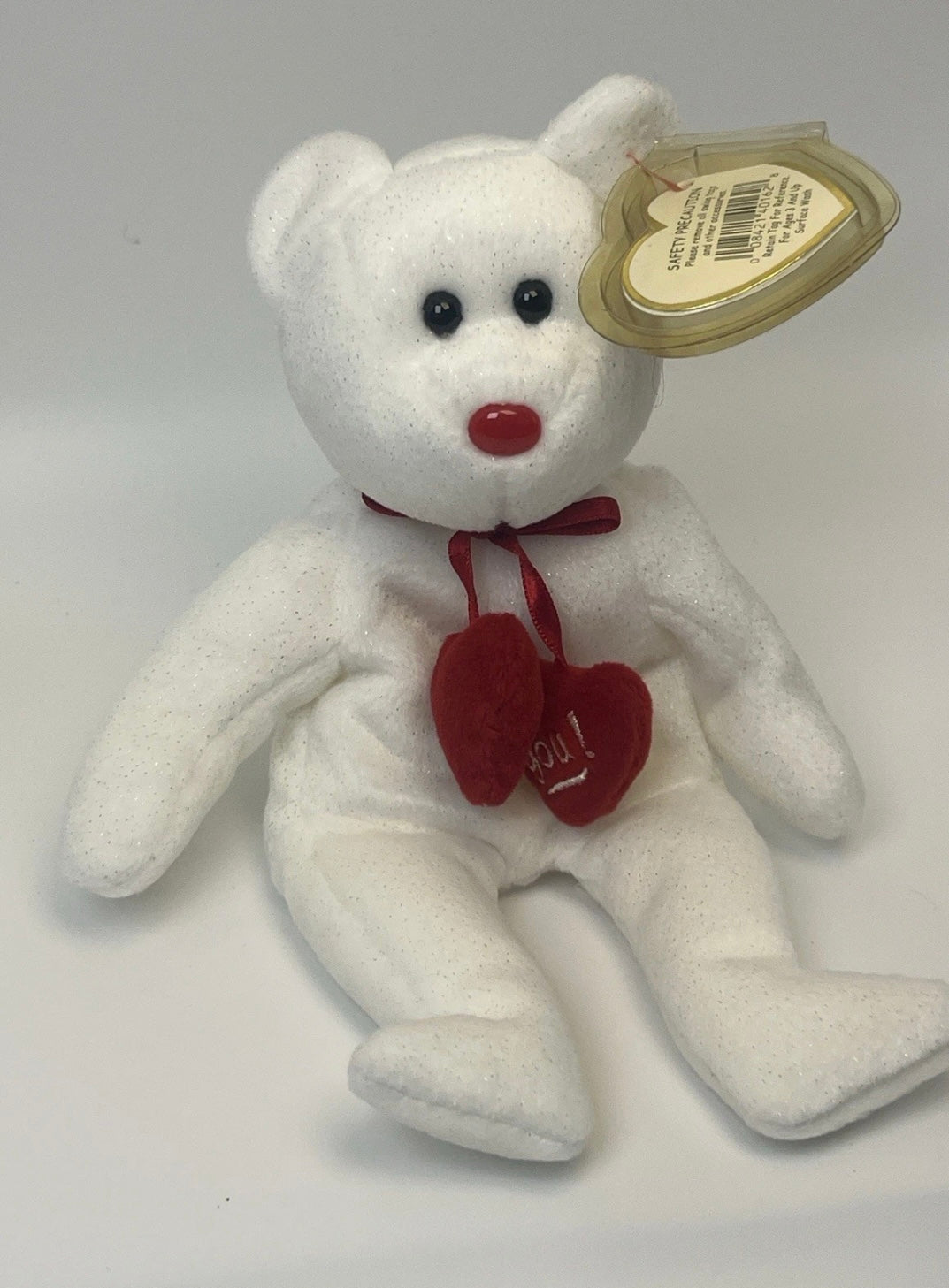 Ty Beanie Baby Truly the Bear (9") MWMT | Stuffed Animal Plush Toy