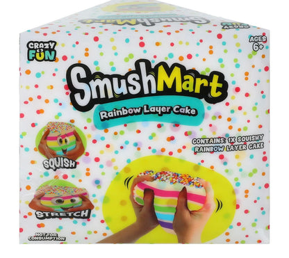 Smushmart Rainbow Layer Cake | Squishy Toy