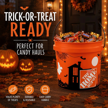The Home Depot | 2 Gallon Halloween Bucket Set | Orange (2 in Set)