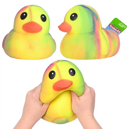 Squeeezy | Viral Squishy Duck | Anxiety Relief |  Squeezeable | Tie/Die Colors Vary