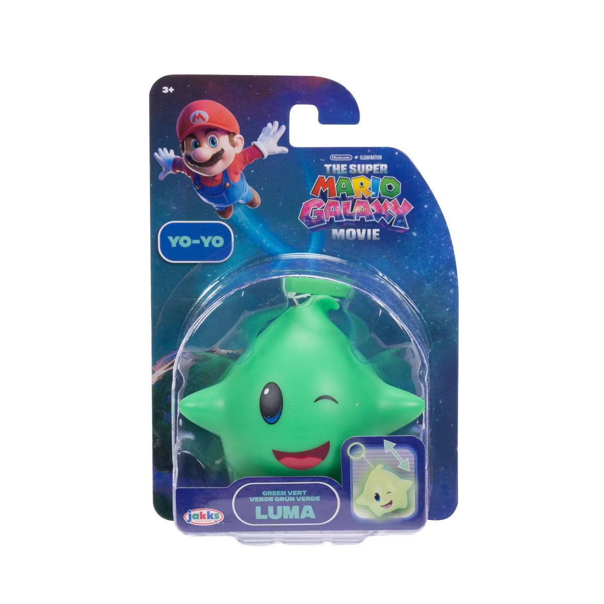 Super Mario Galaxy Movie | Luma Blue, Green & Yellow Yo-Yo 3-Pack | Nintendo