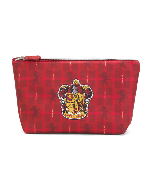 Harry Potter Gryffindor House Crest Red Makeup Bag Toiletry Travel Pouch