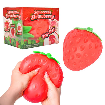 Squeeeeze Strawberry | Jumbo Squishy Stress Toy by Sunny Days