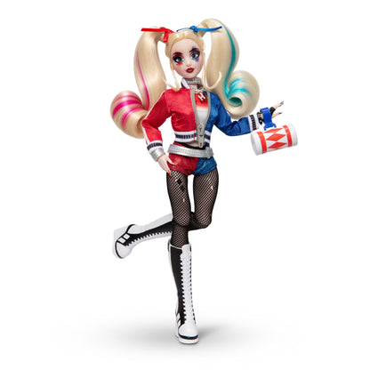 DC Harley Quinn Collector Fashion Doll with Doll Stand & Accessories