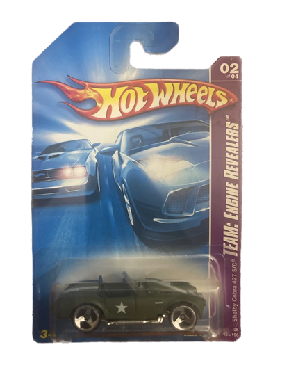 Hot Wheels - AC Shelby Cobra 427 -  Military - Green  In Package