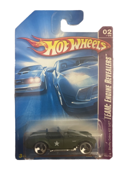 Hot Wheels - AC Shelby Cobra 427 -  Military - Green  In Package