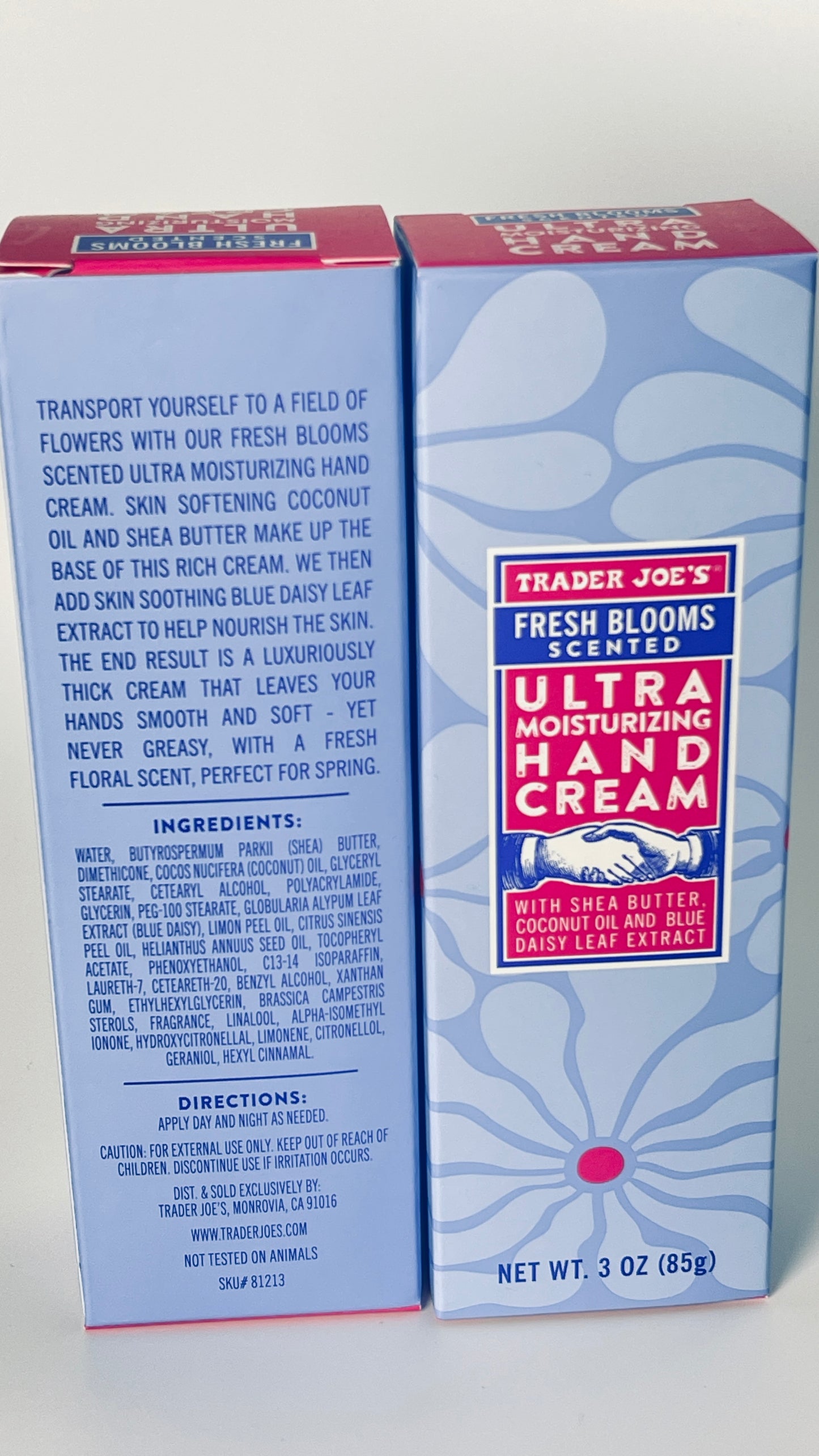 Trader Joe's | Fresh Blooms Scented Ultra Moisturizing Hand Cream | 2 Pack | 3oz each