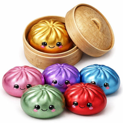 Ralex Metallic Surprise Squishy Dumpling Toy