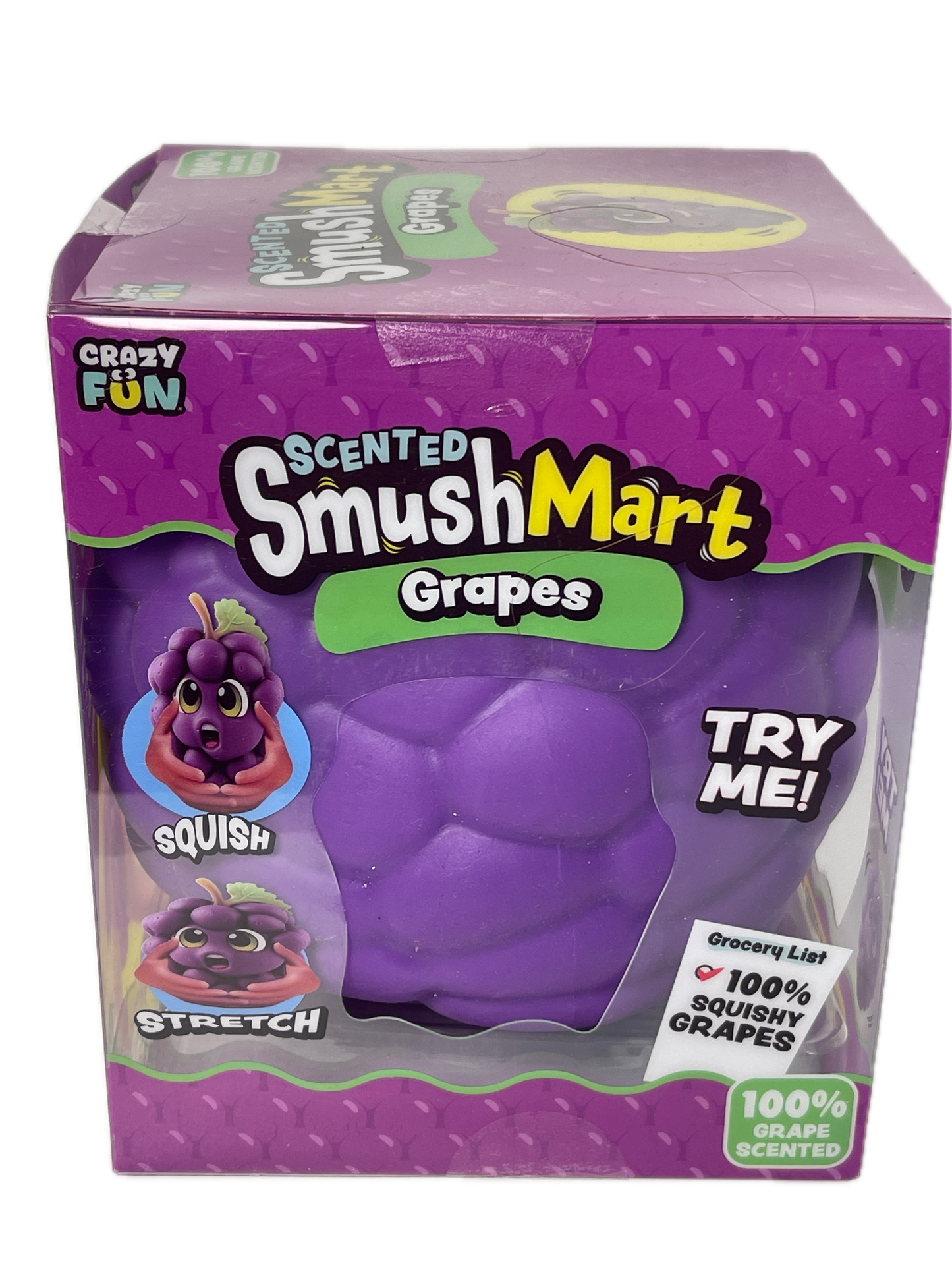 Crazy Fun Smush Mart Grapes Squishy Scented