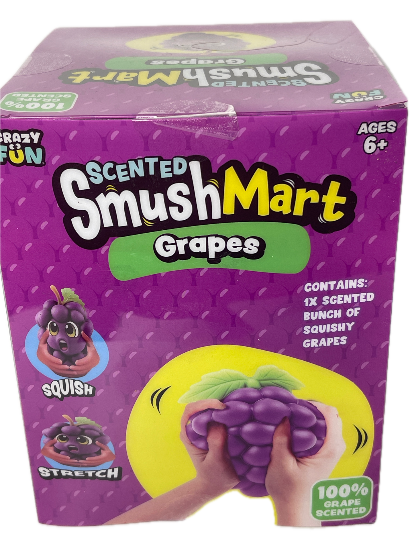 Crazy Fun Smush Mart Grapes Squishy Scented