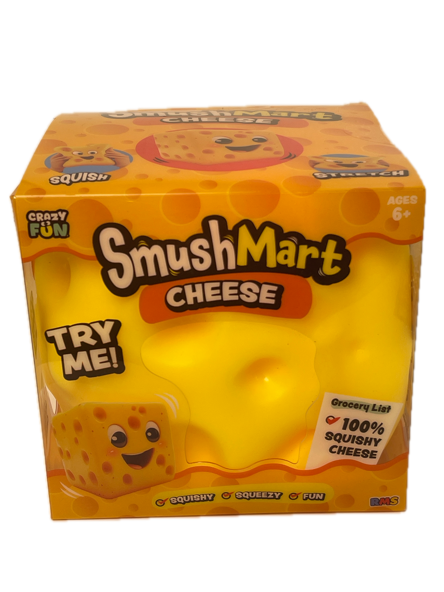 Crazy Fun Smush Mart Cheese Squishy Scented