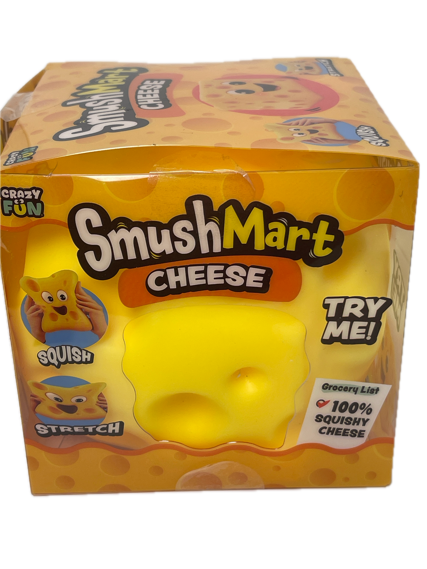 Crazy Fun Smush Mart Cheese Squishy Scented