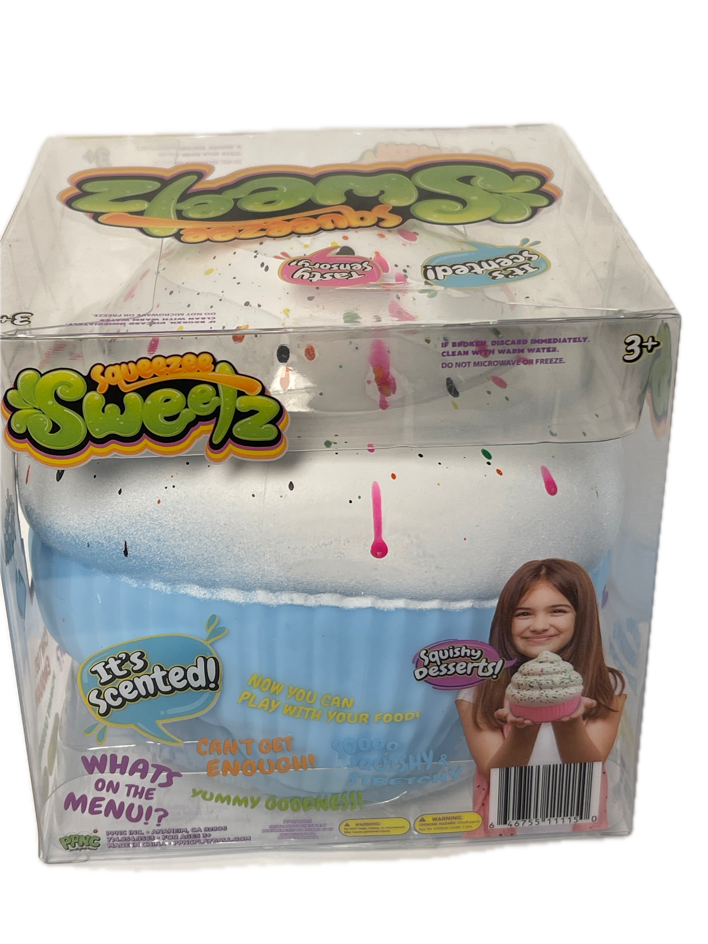 Squeezee Sweets | Squishy Cupcake | Blue & Scented Squishy