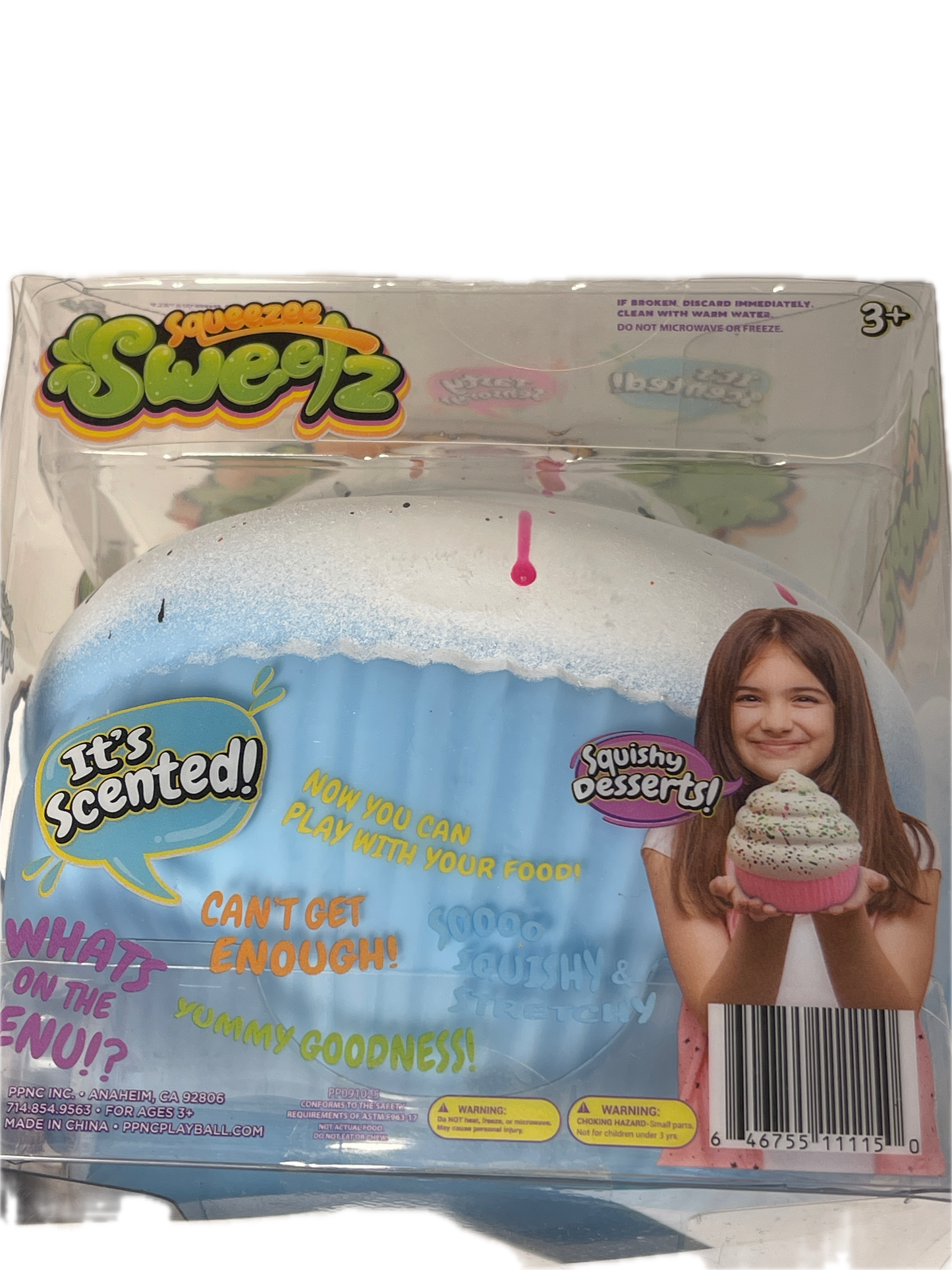 Squeezee Sweets | Squishy Cupcake | Blue & Scented Squishy