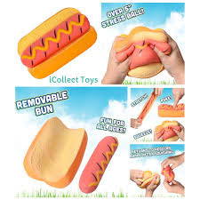 Sunny Days Squish Hot Dog | Slow Rise Squishy Toy