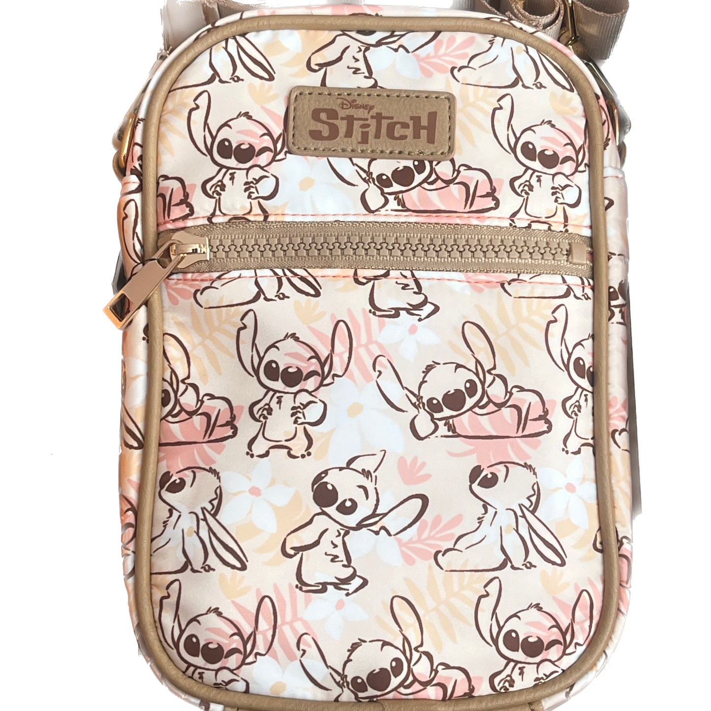Disney Stitch Pink  2 Piece Gift Set - Crossbody Bag with Tech Pouch