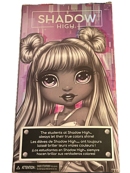 Rainbow High Shadow High Luna Madison | Grayscale 11" Fashion Doll with Grey Hair, Metallic Outfit & Handbag