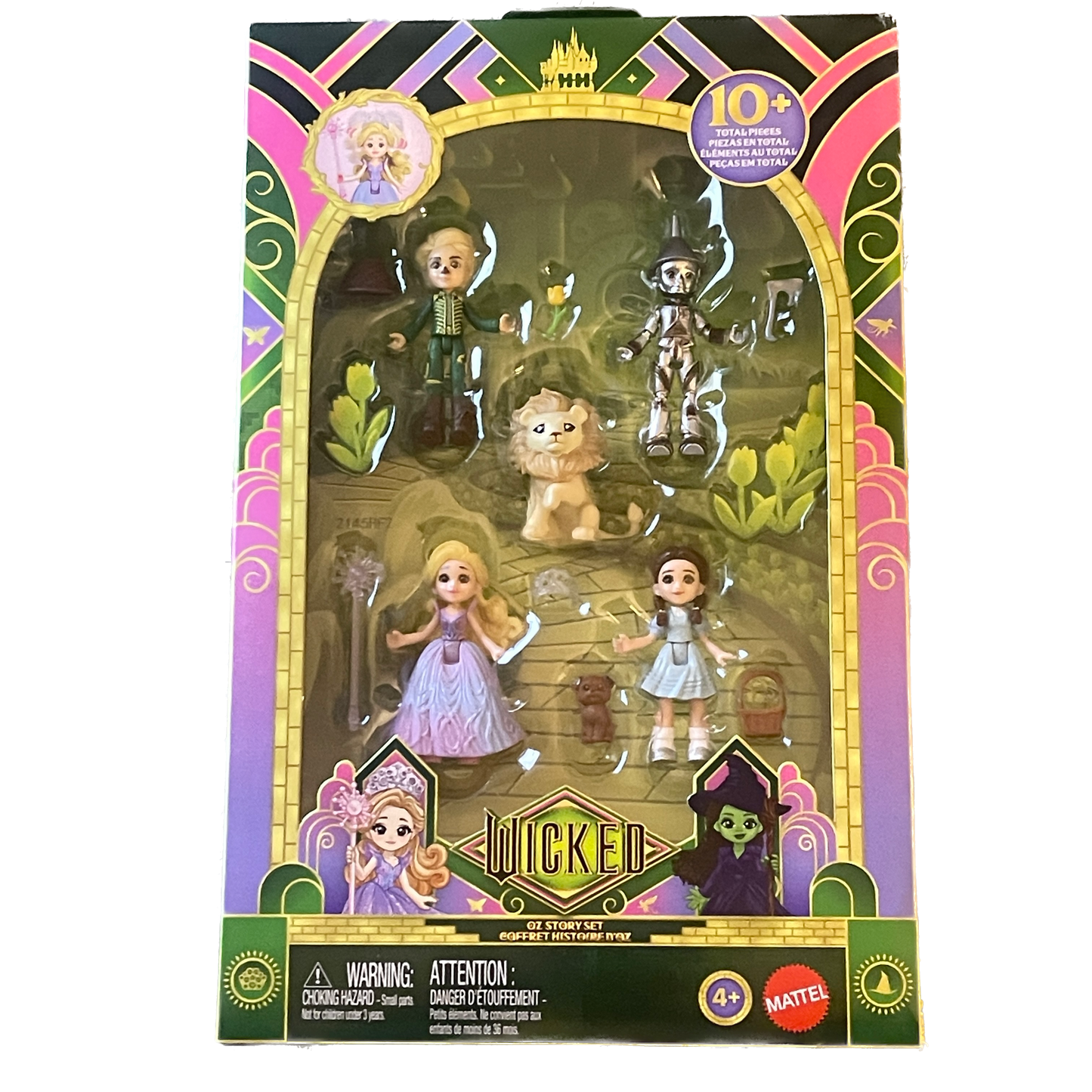 Wicked For Good Oz Story Set - Glinda, Dorothy, Scarecrow, Tinman, Cowardly Lion - Mattel Collectible Playset