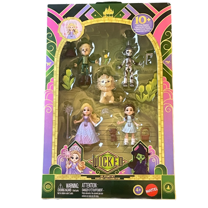 Wicked For Good Oz Story Set - Glinda, Dorothy, Scarecrow, Tinman, Cowardly Lion - Mattel Collectible Playset