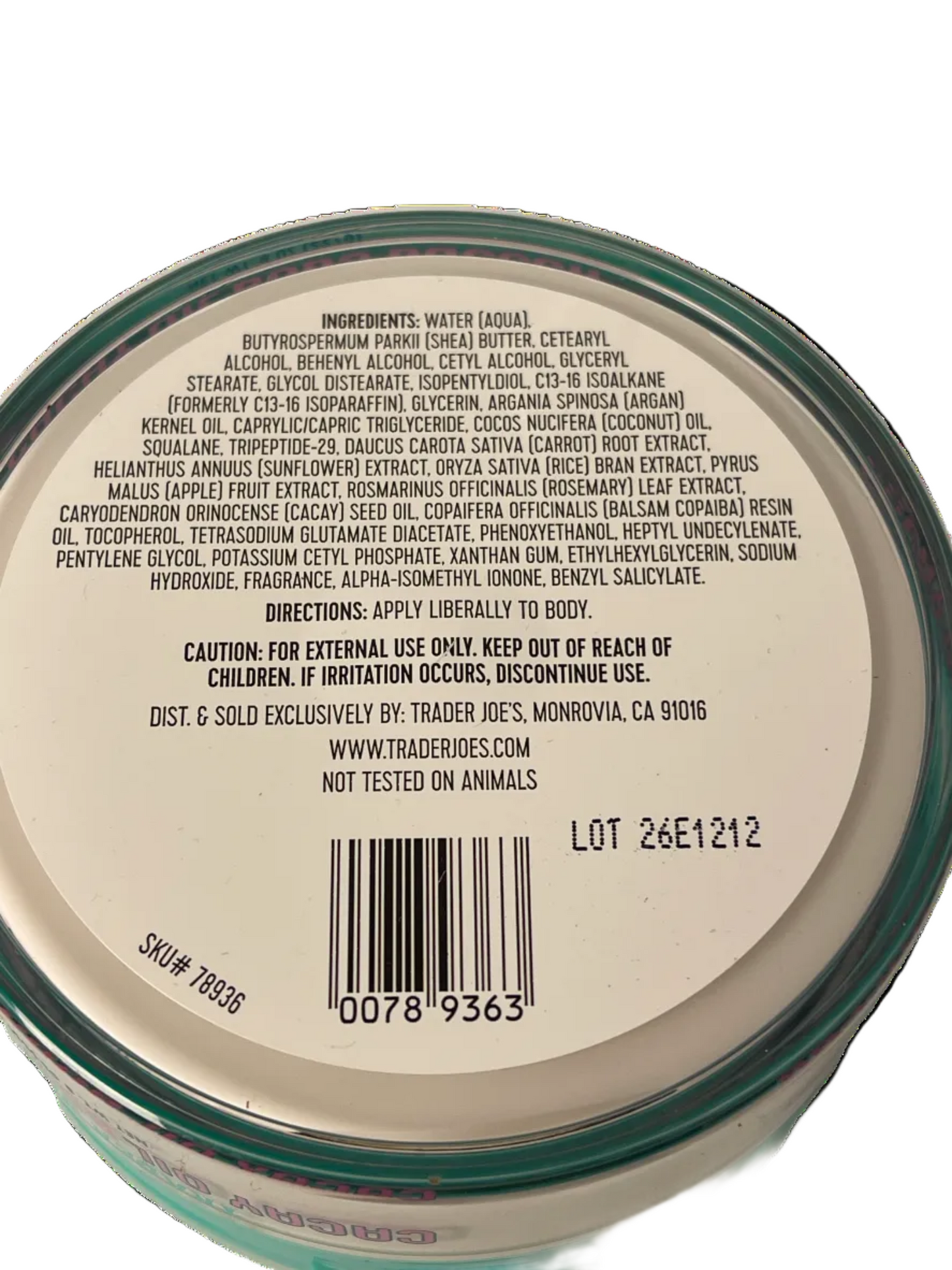 Trader Joe's Cacay Body Butter | 2-Pack