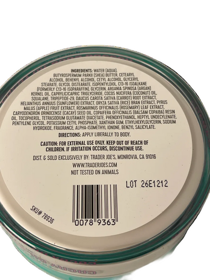 Trader Joe's Cacay Body Butter | 2-Pack