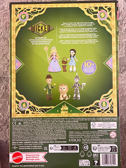 Wicked For Good Oz Story Set - Glinda, Dorothy, Scarecrow, Tinman, Cowardly Lion - Mattel Collectible Playset