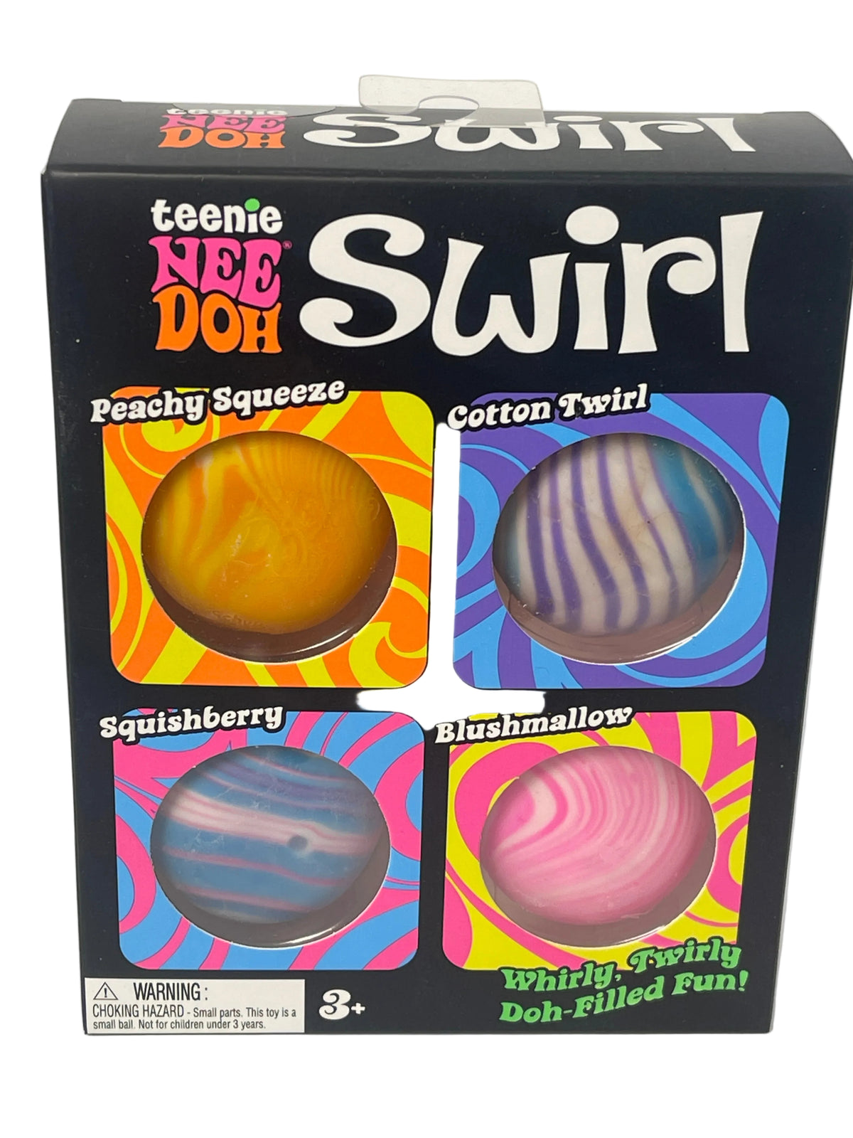 Schylling | NeeDoh Teenie Swirl | 4-Pack | Sensory Squish