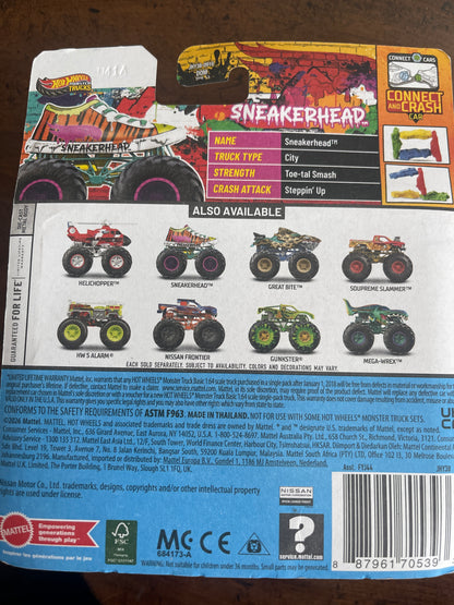 Mattel | Hot Wheels Monster Trucks Sneakerhead | 1:64 Scale Die-Cast Monster Truck