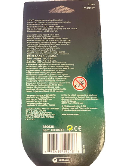 Back of a LEGO product packaging with text and branding