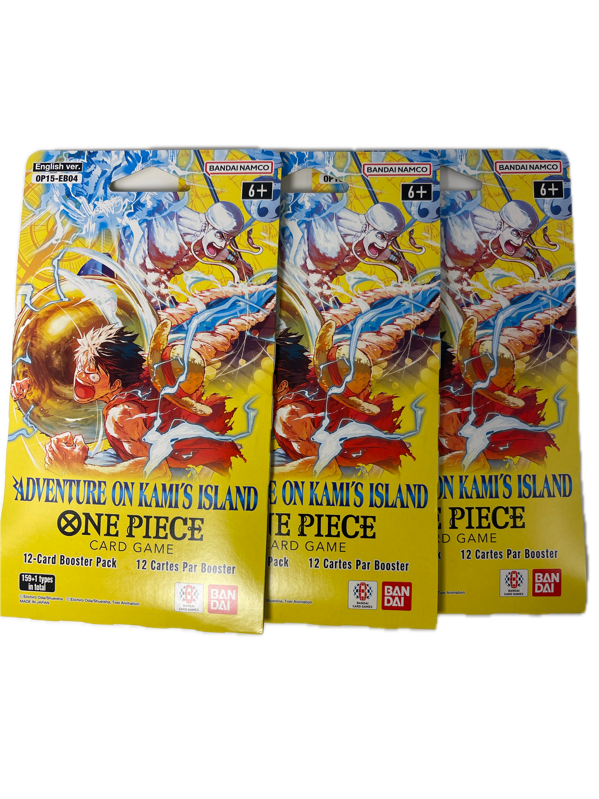 Bandai | One Piece TCG | Adventure on Kami's Island 3-Pack Booster