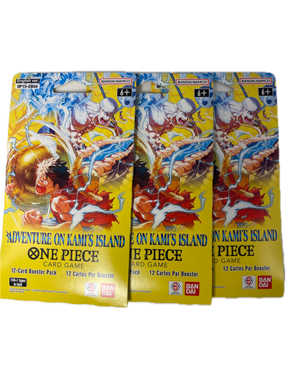 Bandai | One Piece TCG | Adventure on Kami's Island 3-Pack Booster