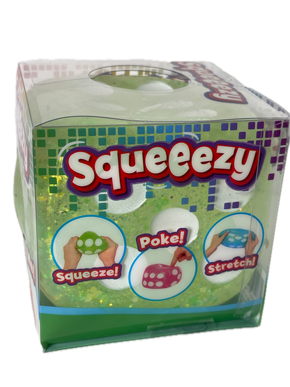 Toymendous | Squeeezy Glitter Dice | Squishy Fidget Toy