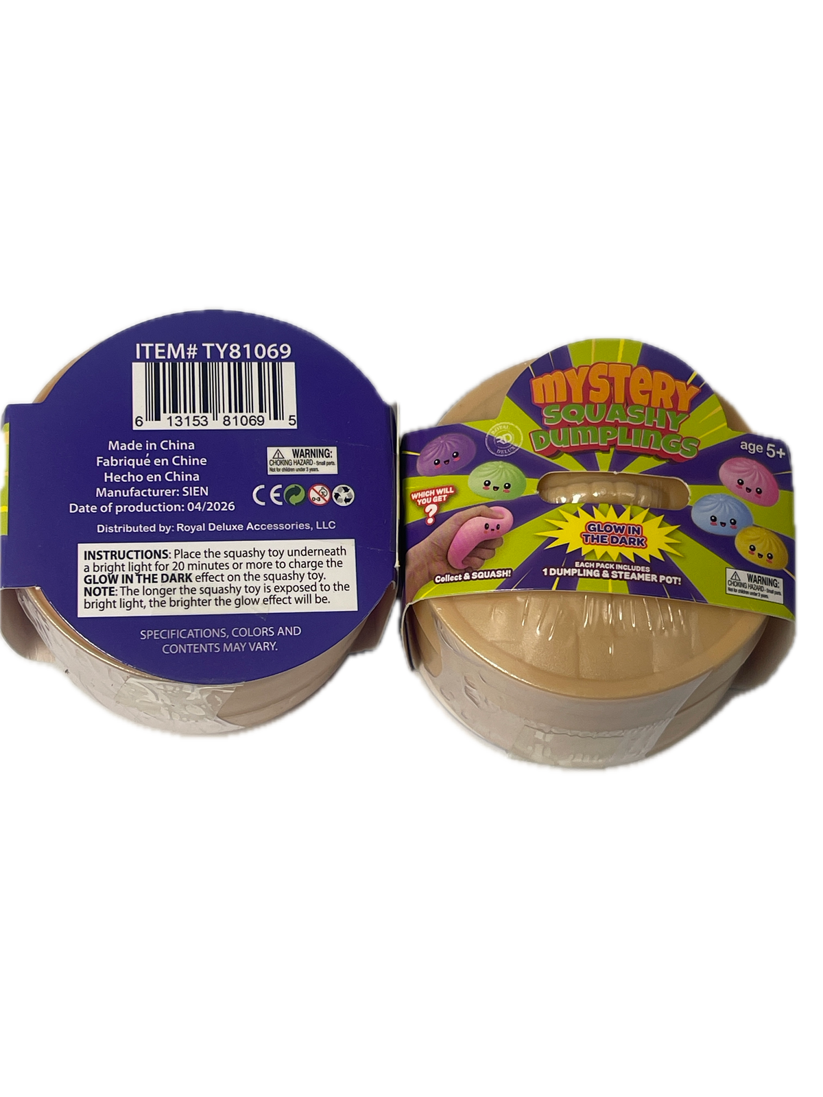 SIEN | Mystery Squashy Dumplings | Mini Squishy | 2 Pack
