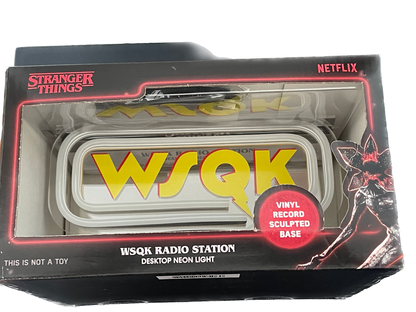 The WSQK Collection | Stranger Things| Radio Station Desktop Neon Logo