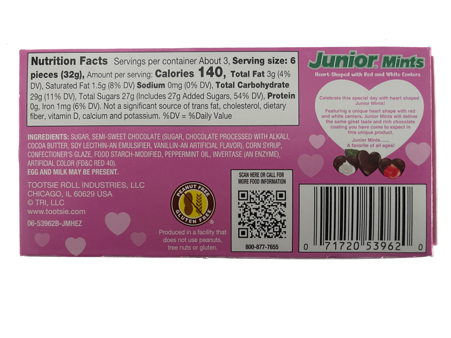Valentine's Day Junior Mint HEARTS - Limited Edition | 12 Packs