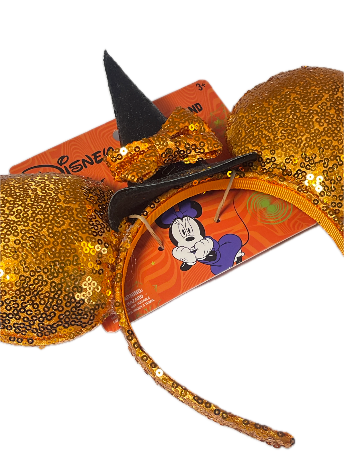 Disney x Aldi | Mickey Mouse | Orange Sequin & Black Witch Halloween Headband 2026