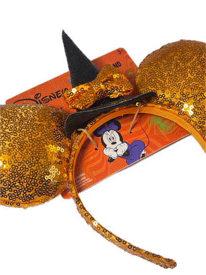 Disney x Aldi | Mickey Mouse | Orange Sequin & Black Witch Halloween Headband 2026