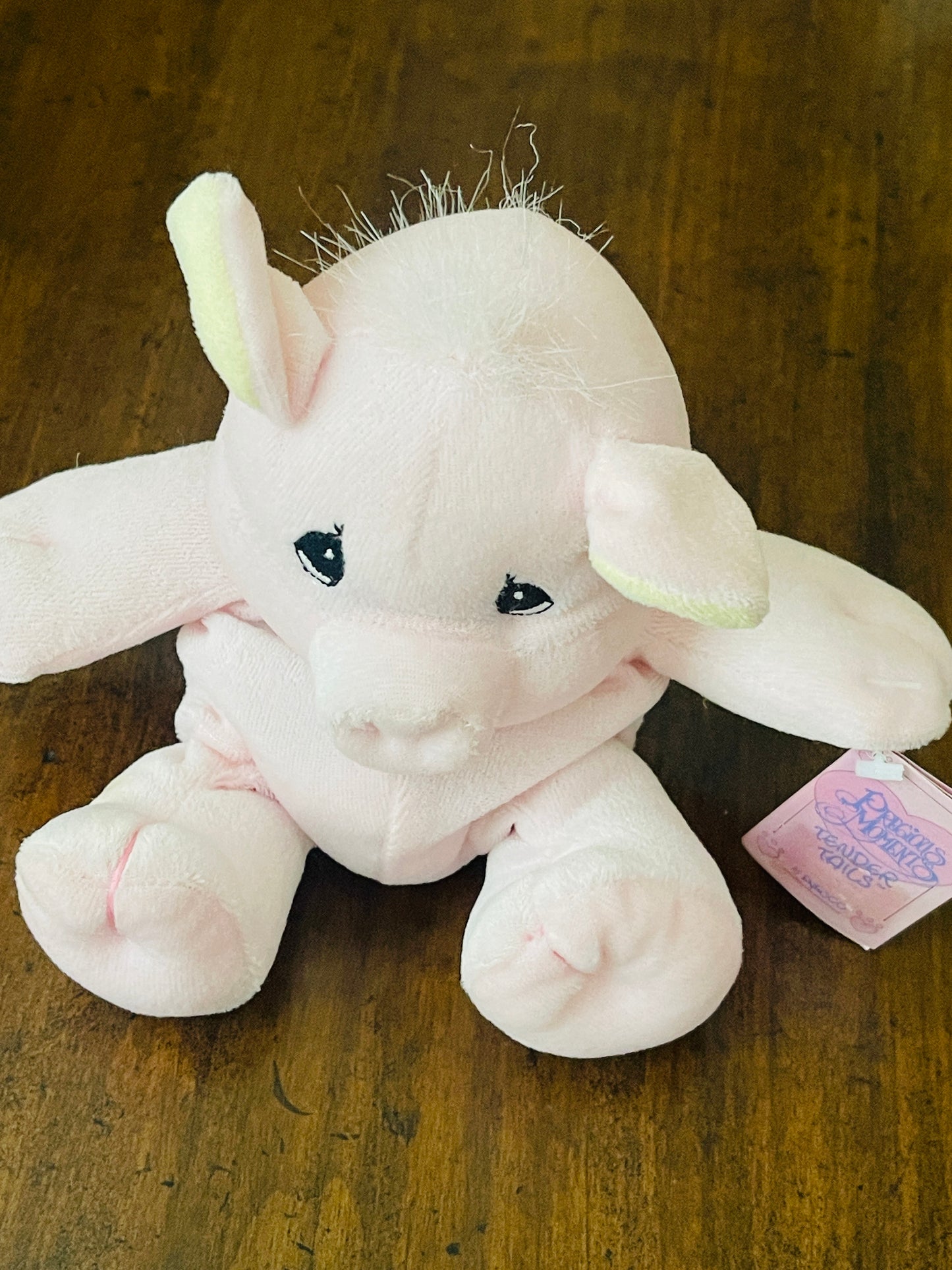 Precious Moments Tender Tails Pig - 1998 Vintage Plush