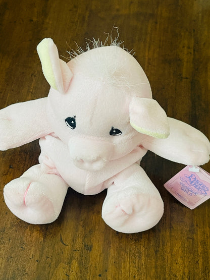 Precious Moments Tender Tails Pig - 1998 Vintage Plush