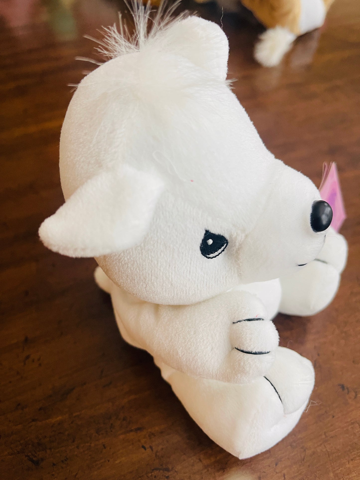 Precious Moments Tender Tails Enesco White Polar Bear - 1998 Vintage Plush