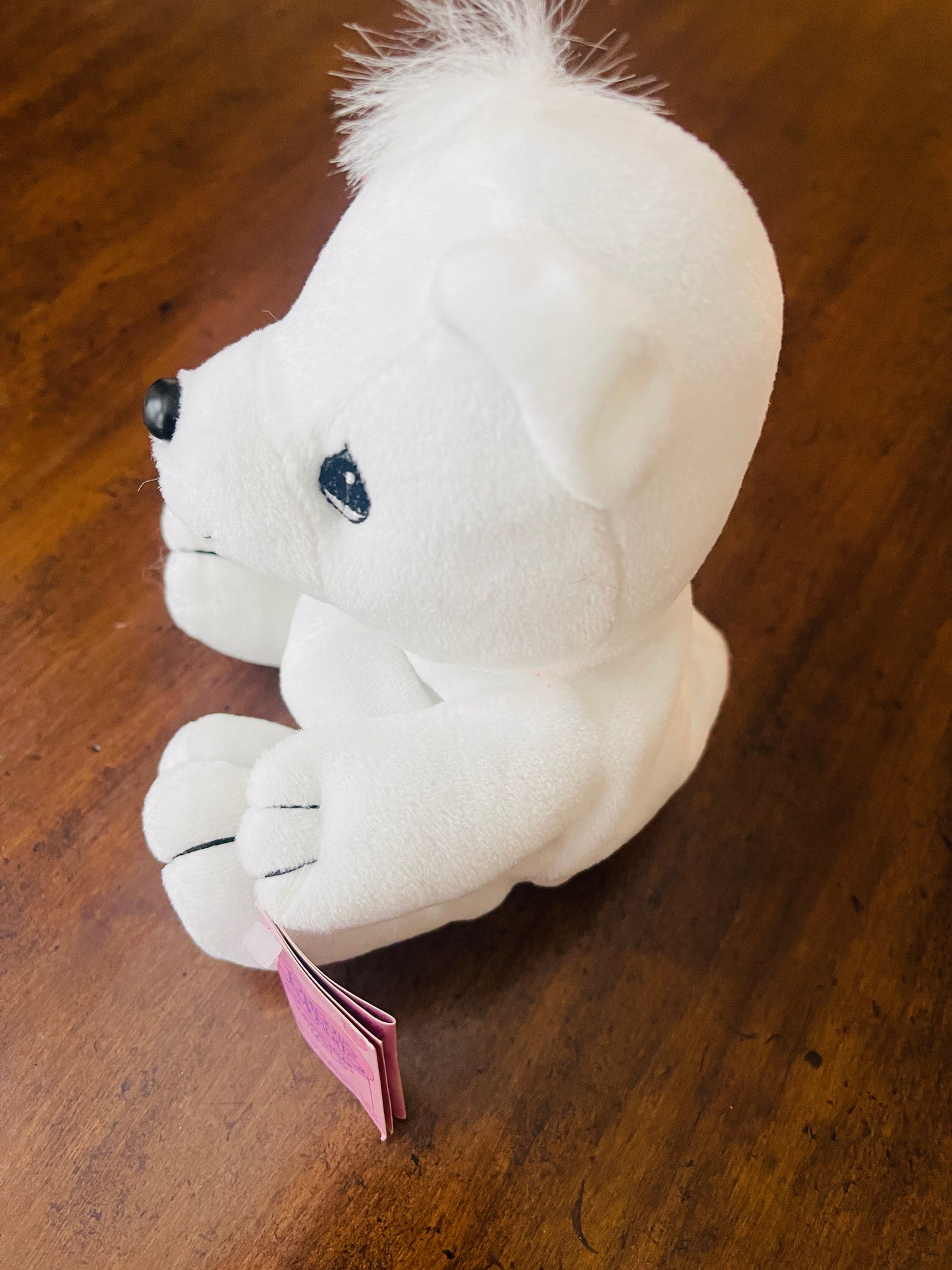 Precious Moments Tender Tails Enesco White Polar Bear - 1998 Vintage Plush