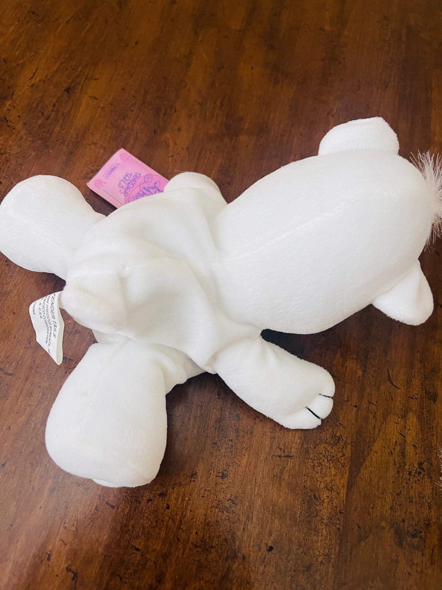 Precious Moments Tender Tails Enesco White Polar Bear - 1998 Vintage Plush